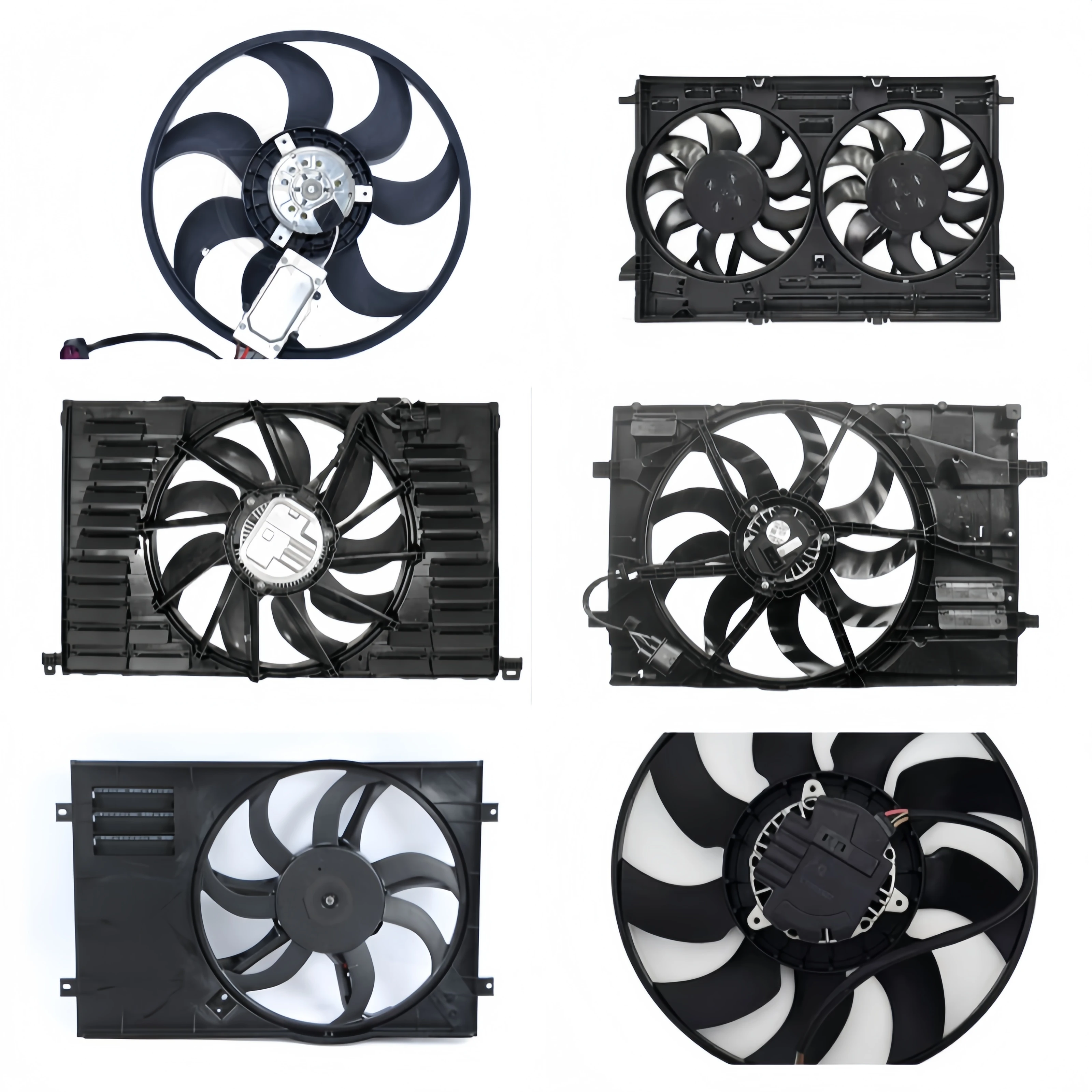 

suitable forAutomotive Cooling System Radiator Condenser Cooling Fan Assembly Fit for Audi A4 A5 A6 A7 A8 Q7 Q8 Quattro