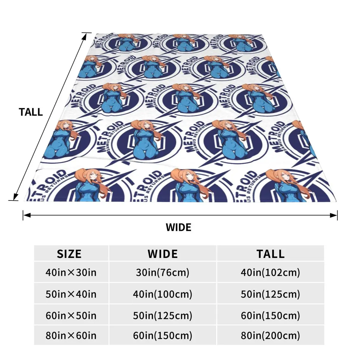 Funny Man Metroid Dread Game Samus Returns Blankets Soft Warm Flannel Throw Blanket Bedding for Bed Travel Home Couch