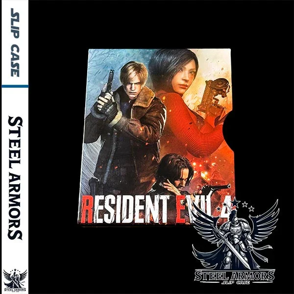 Resident Evil 4 Remake PS5 Edición completa Funda deslizante SteelArmors ONi Fantasy Box (disco de juego no incluido)