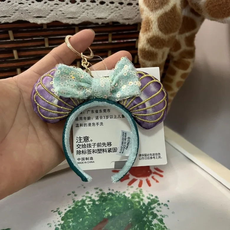 جديد ديزني الكرتون لطيف حورية البحر الترتر عقال القوس ألعاب من نسيج مخملي عقال حقيبة قلادة المفاتيح الديكور