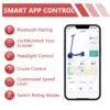 LADPED 電動スクーター 350W 19mph APP スマートスクーター 衝撃吸収 滑り止め ‎ 8.5インチ折りたたみ防水電動スクーター 4