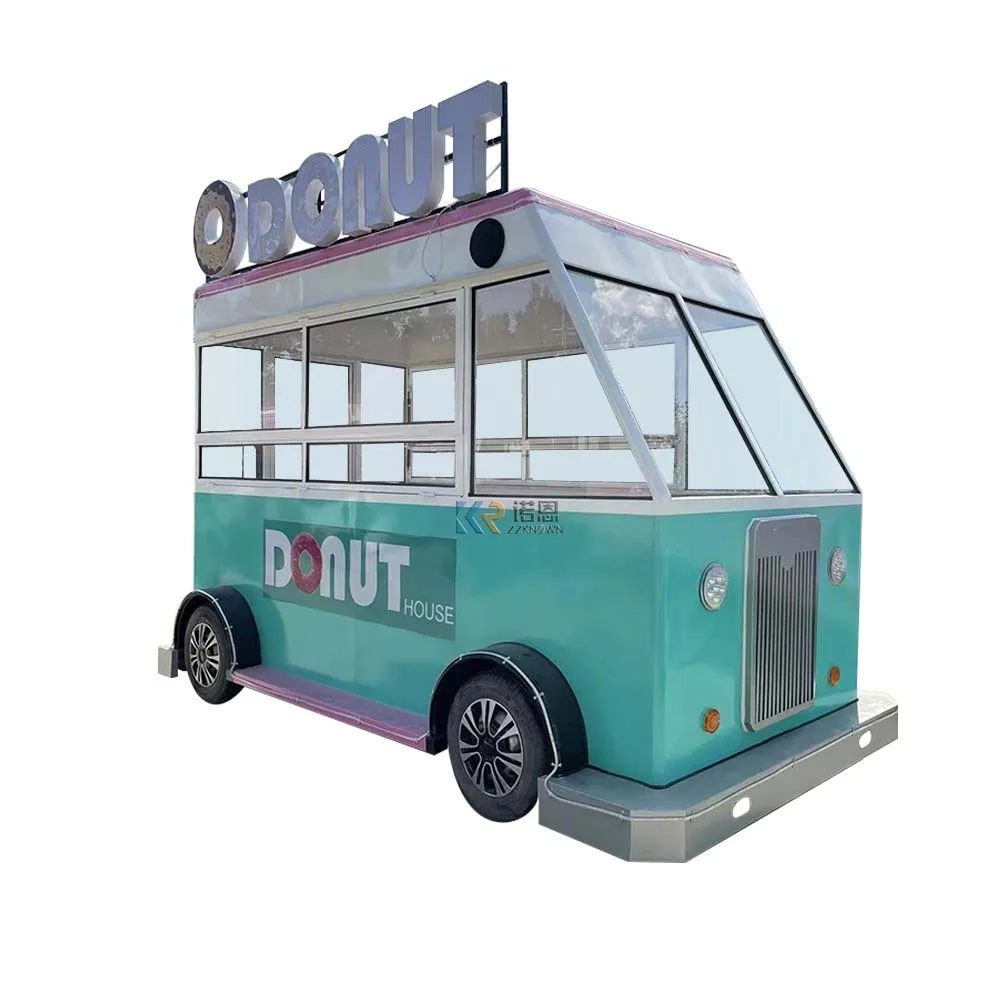 Electric Mobile Fast Food Barbecue Dining Cart Street Donut Ice Cream Used Bus Food Truck Restaurant Hot Dog Food Trailer