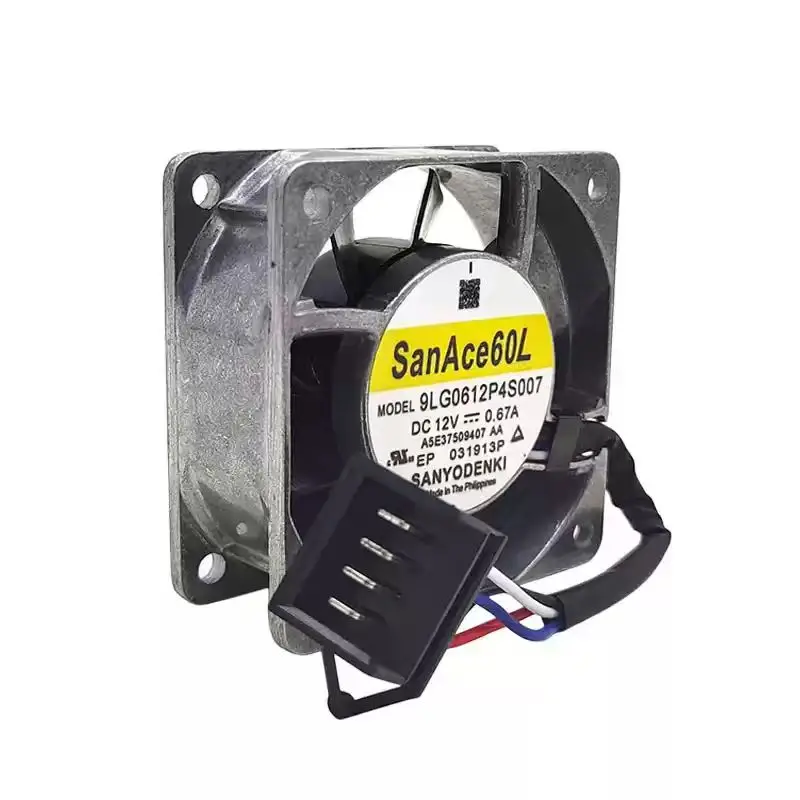 SLIDER 9LG0612P4S007 DC 12V 0.67A 6025 PWM Cooling Fan, 60x60x25mm High Performance Industrial Server Axial Fan for Replacement