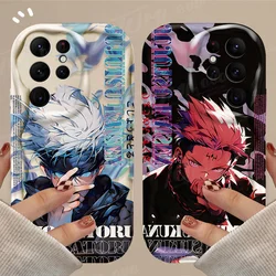 Anime Satoru Gojo 3D Wave Case For Samsung Galaxy A12 A22 A32 A52 A52S A72 A11 A21S A31 A51 A71 A20 A30 A50 Soft Silicone Cover