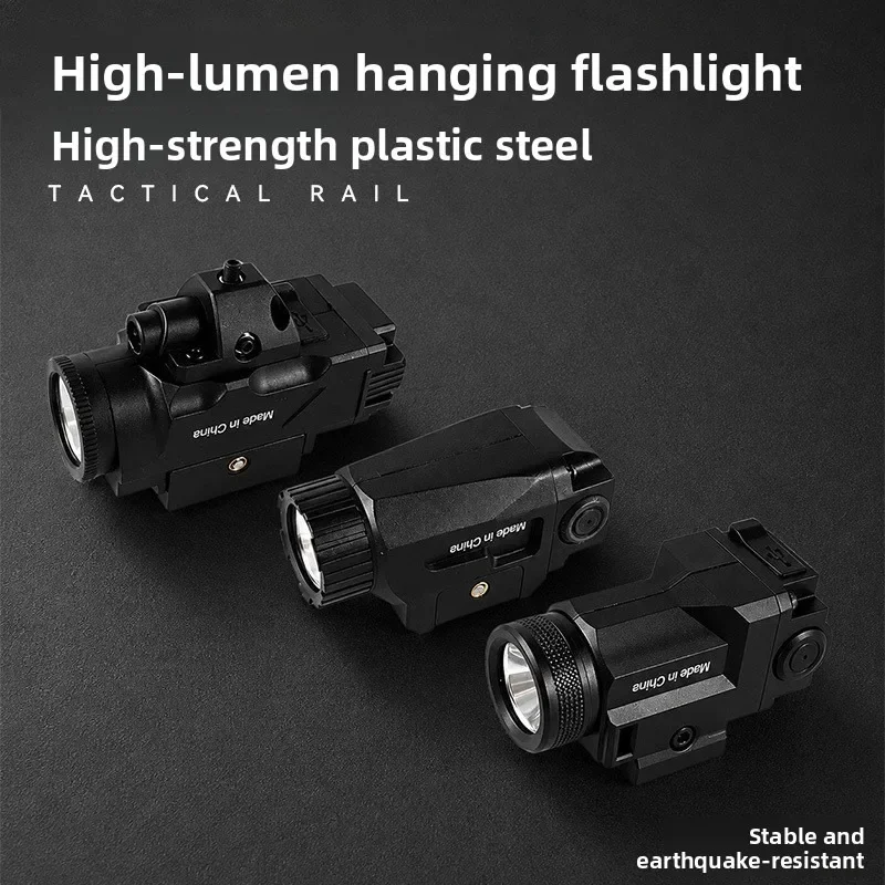 Hand Polished Housing WL14 Nylon Under Barrel Flashlight Built-in Recharge Cell Fit 20MM Rail Handcraft Fine Parts