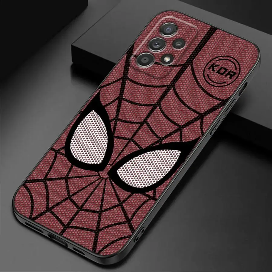 Marvel Sipiderman Logo Phone Case for Samsung Galaxy A54 A53 A16 5G A55 A72 4G A71 A52 A52s A51 5G A70 A70s A21s A41 A31 Cover