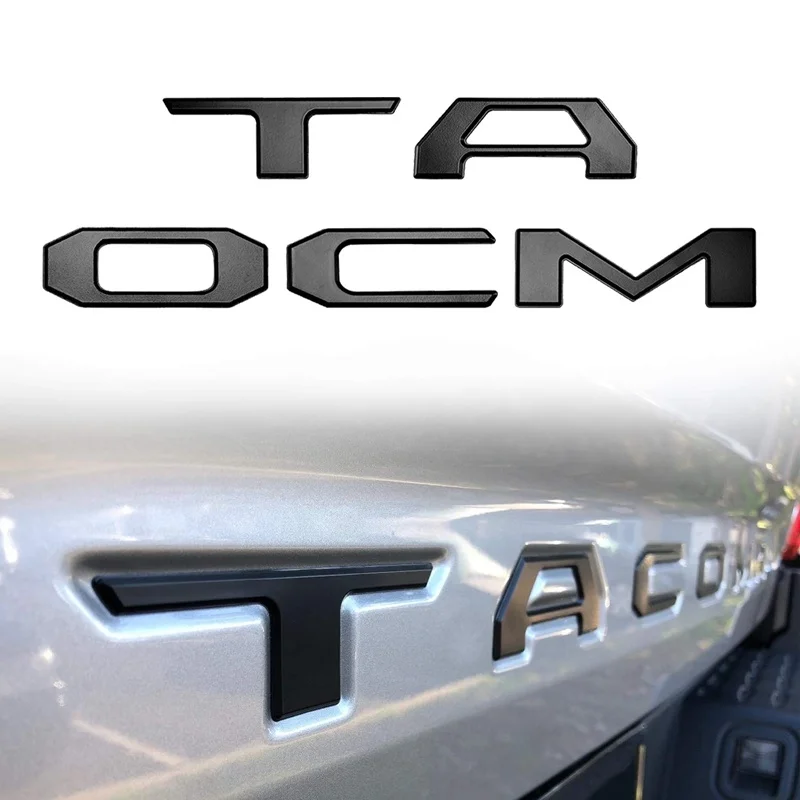 

Специальная крышка Toyota Tacoma 2016, 2017, 2018, 2019, 2020, 3D буквенная крышка, эмблема, автомобильная наклейка, дизайн автомобильных аксессуаров, наклейка