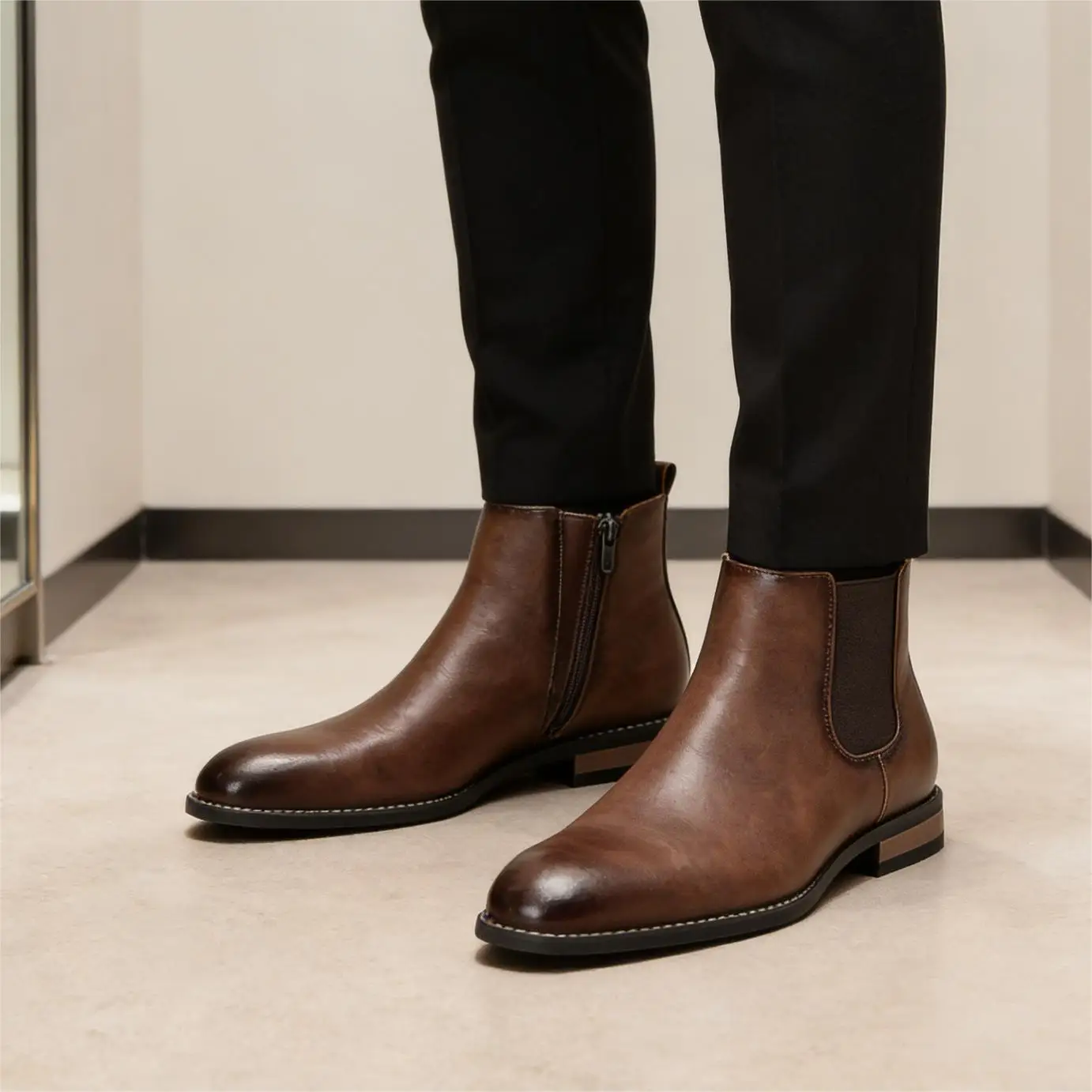 

Boots Men Casual Brand Comfortable 2026 Fashion Boots Leather