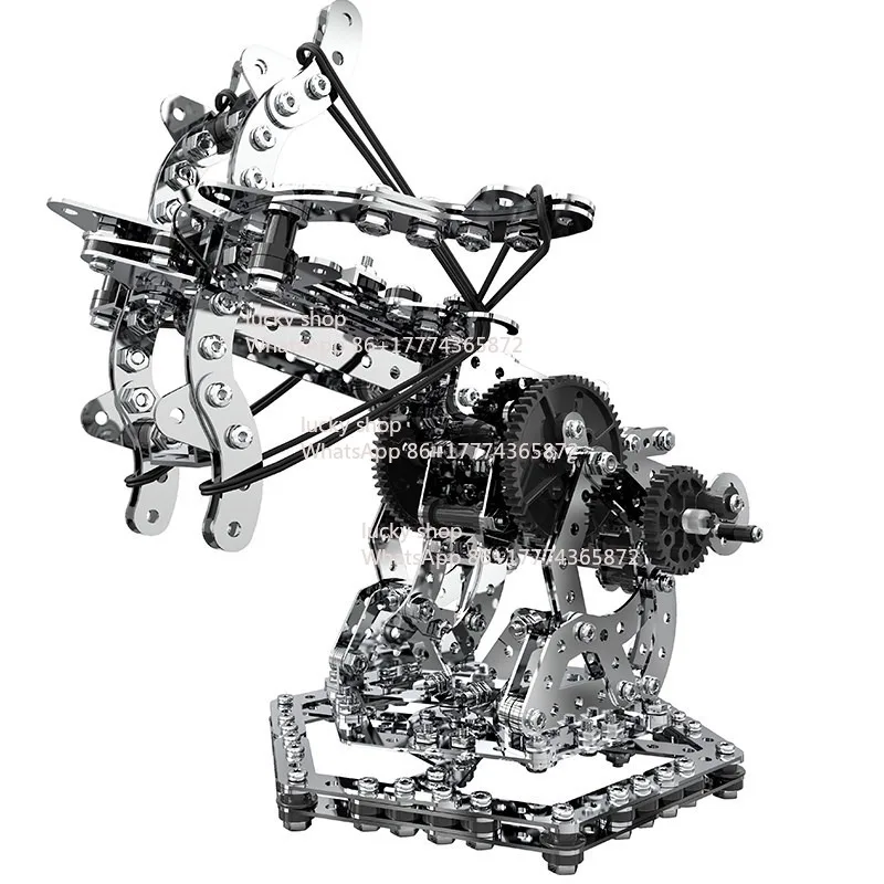 

Набор для сборки металлической механической модели зверя своими руками: высокая сложность сборки, шестеренчатый привод, подвижные соединения, настольное украшение, коллекционный подарок