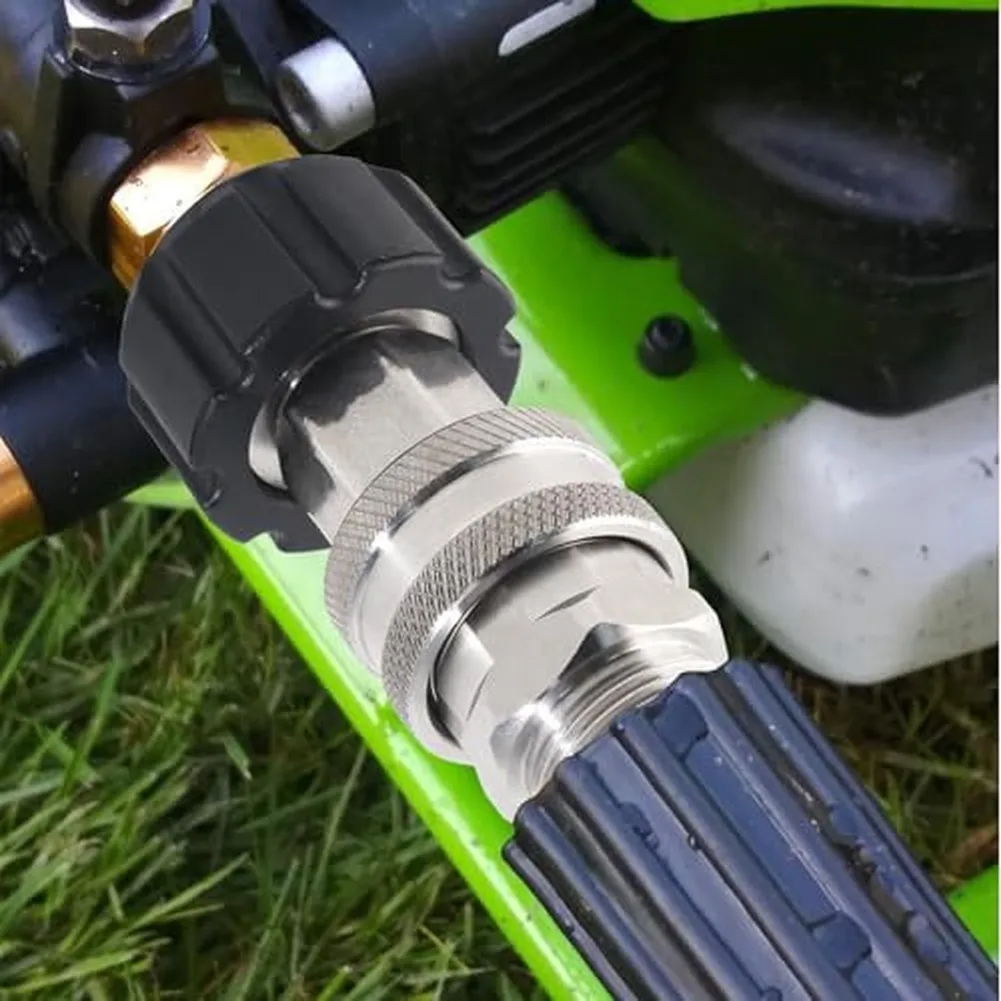 Stainless Steel 8Pcs M22 14mm Pressure Washer Quick Connect Fittings For Enhanced Durability In High Pressure Cleaning Tasks