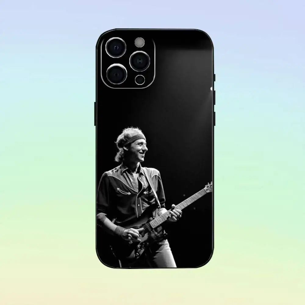 Guitar Singer M-Mark Knopfler Phone Case For iPhone 17,16,15,14,13,12,11 ,Soft Silicone Black Cover