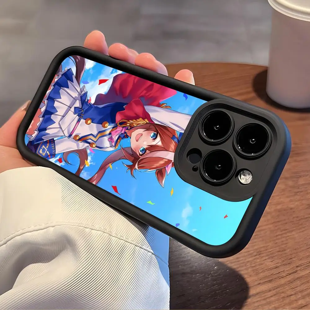 

Anime Uma Musume Tokai Teio Phone Case for iPhone 17 16 15 14 13 12 11 Air Pro Max Plus Thicken TPU Colorful Cover Cover Pretty