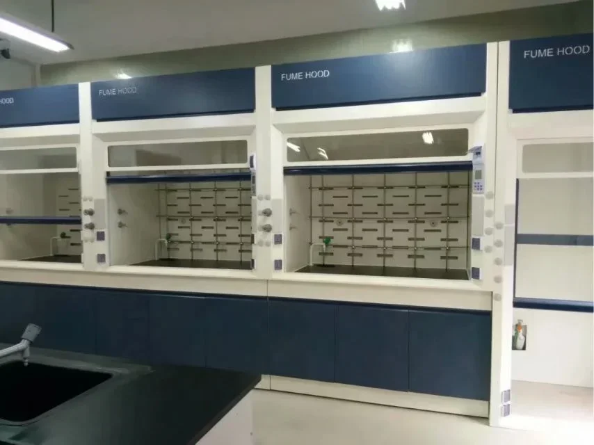 خزانة دخان للمختبر الكيميائي المقاوم للحمض/غطاء دخان فولاذي #1