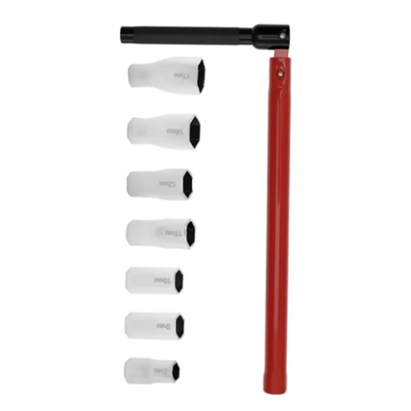 

AA46 HOT-Tap Wrench Adapter Set 8-17Mm Carbon Steel Kitchen Bathroom Sink Faucet Valves Installation And Disassembly Tool