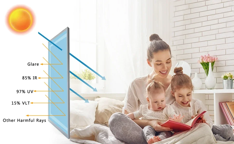 Pellicola per finestre resistente al calore di dimensioni personalizzate - Design in vetro colorato elettrostatico per la privacy e decorazioni domestiche riutilizzabili - Italia
