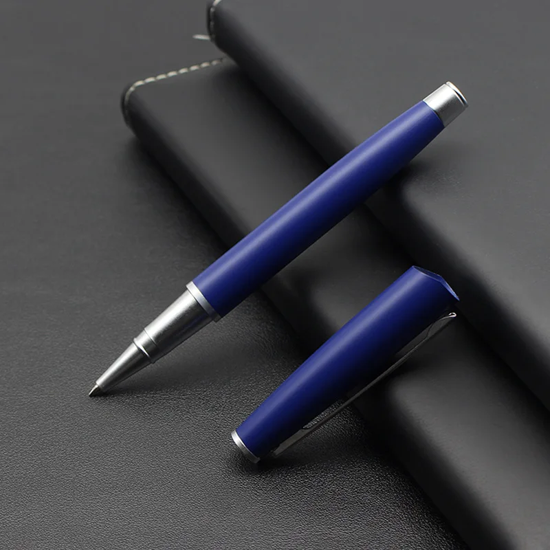 Business Black Matte Signature Pen Metall-Kugelschreiber Gelstift Geschenkstift Keine Tintenfreilegung Glätter und langlebiger – Detail 1