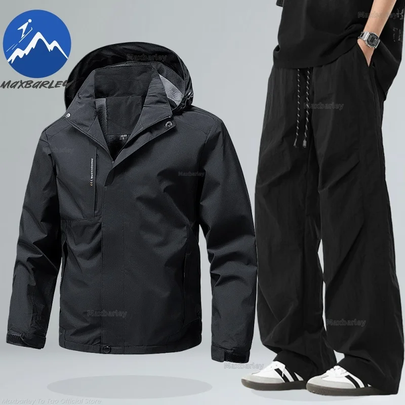 

Maxbarley Cycling Clothing Sets Waterproof Moto Jacket Mountain Bike Windbreaker Bicycle Pant Traje Ciclismo Hombre 2 Piece set