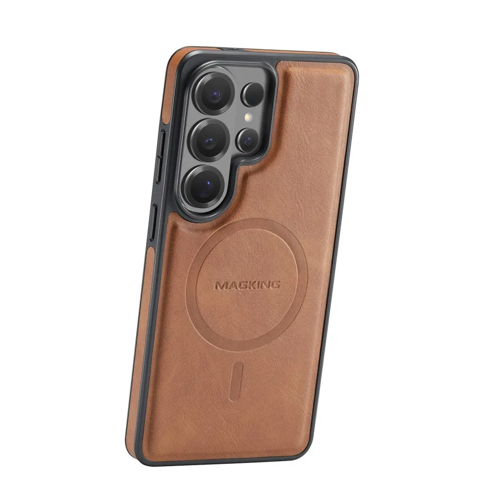 Etui na telefon DG.Ming Luxury do Samsung Galaxy S25 Plus Edge FE S26 Ultra, magnetyczne, skórzane, odporne na wstrząsy, tylna obudowa. — zdjęcie produktu 3