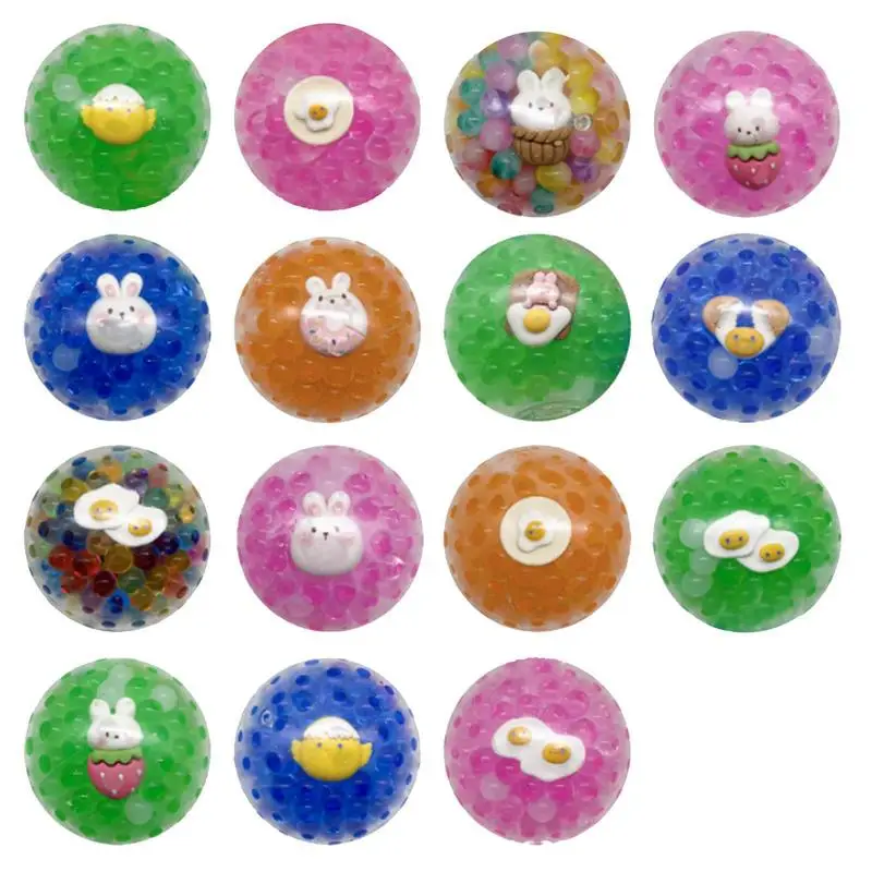 

New Easter Squeeze Ball Vent Ball Rabbit Egg Ball Decompression Stress Ball Pop Finger Press Educational Toys Grasp Bubble Ball