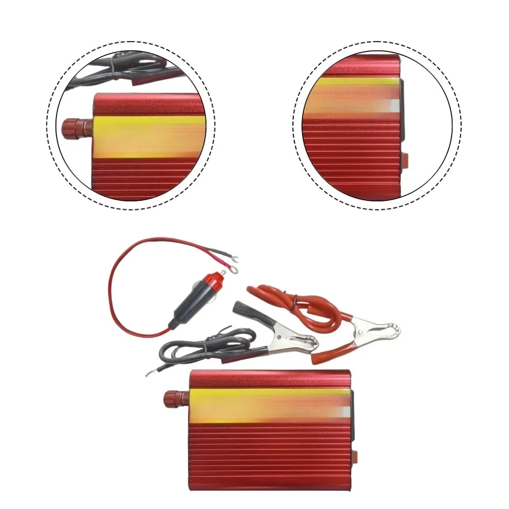 500W Car Power Inverter 12V To 220V AC Outlet USB For Charger For Laptop Phone/GPS/cameras/game Consoles Metal Power Tool