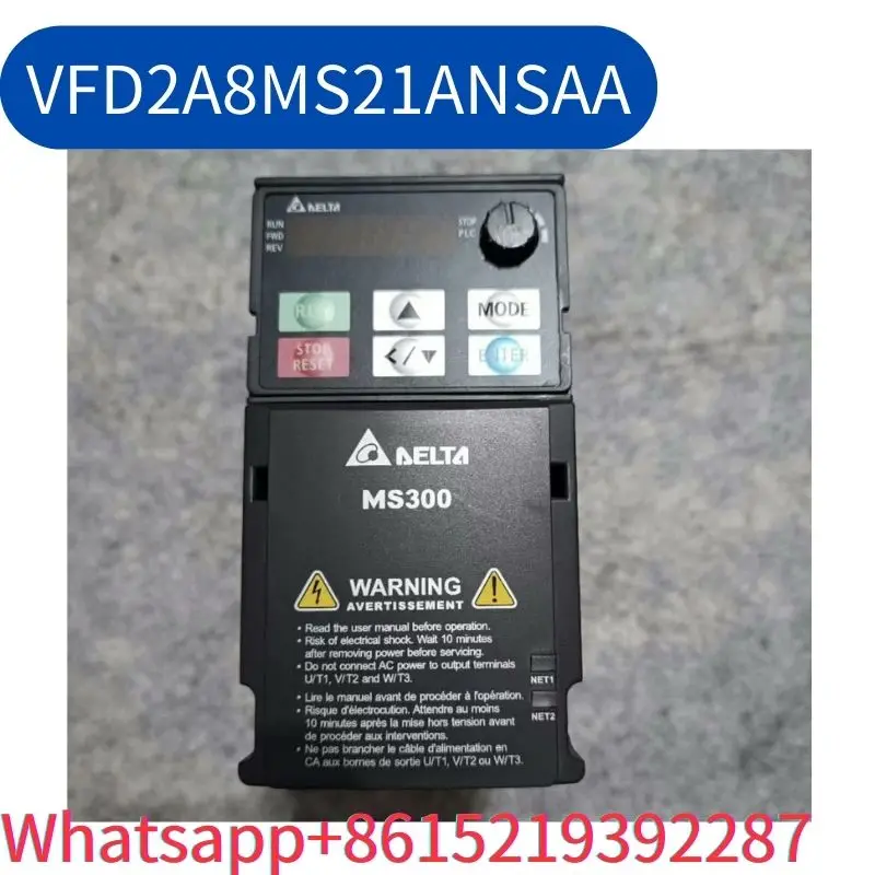 

second-hand VFD2A8MS21ANSAA inverter 0.4KW 220v tested ok