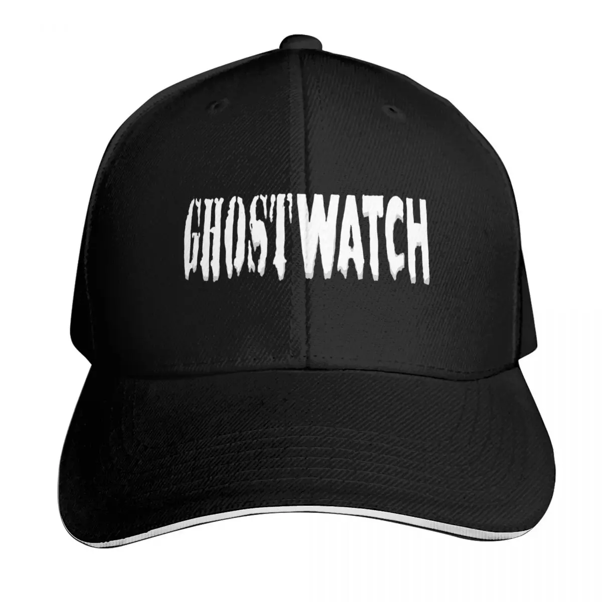 Ghost Watch TV logo for dark backgrounds Baseball Cap Curved Brim Classic Fit Low Profile Unstructured Unisex for Men Women