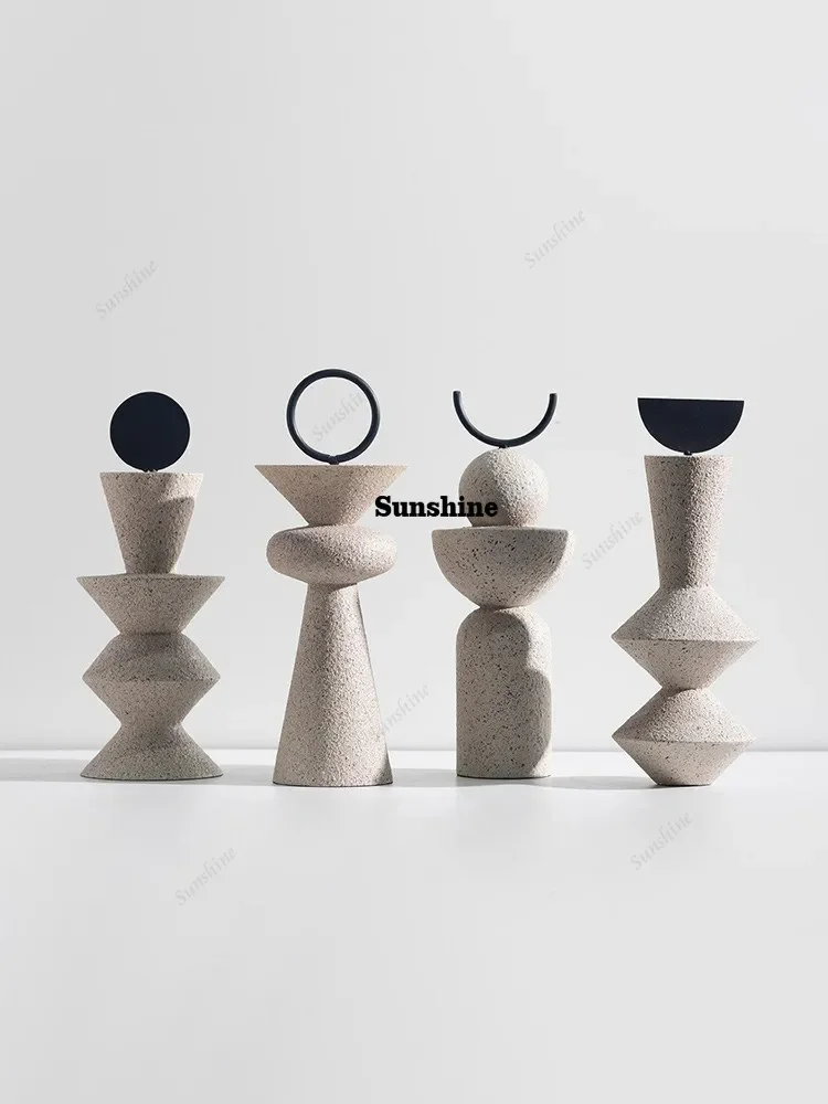 

Creative sandstone ornament resin light luxury model house countertop soft decoration FT