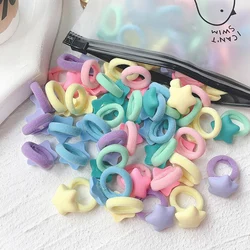 Set di fasce per capelli in cartone animato da 10 pezzi per ragazza fasce per capelli con fiocco carino corda elastica per capelli accessori per cravatte adorabili ornamenti per copricapo