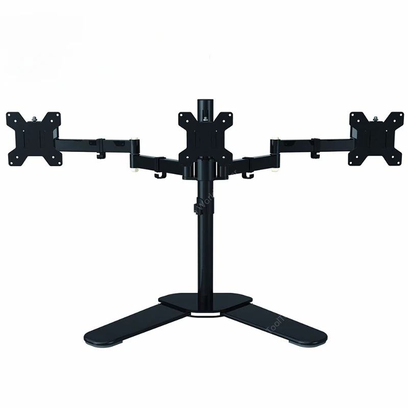 Fully Adjustable Triple Arm LCD LED Monitor Stand Desk Mount Bracket for 13