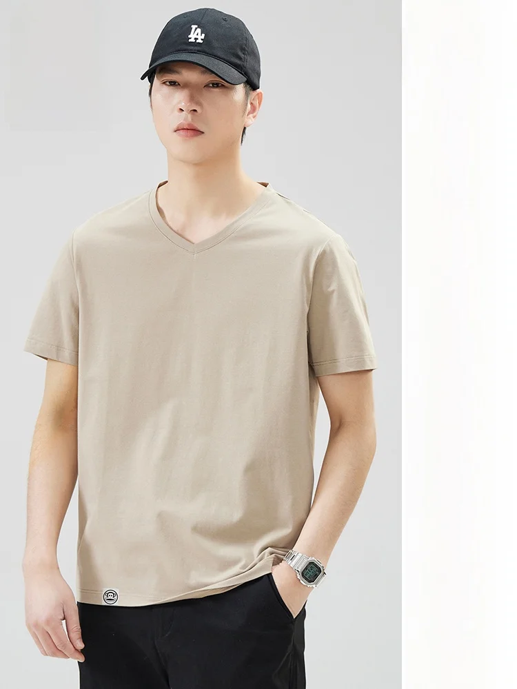 

Футболка Paul Frank M с V-образным вырезом, летняя, тонкая, свободного кроя, однотонная, в стиле ретро, универсальная, дышащая, легкая, из дышащей ткани.