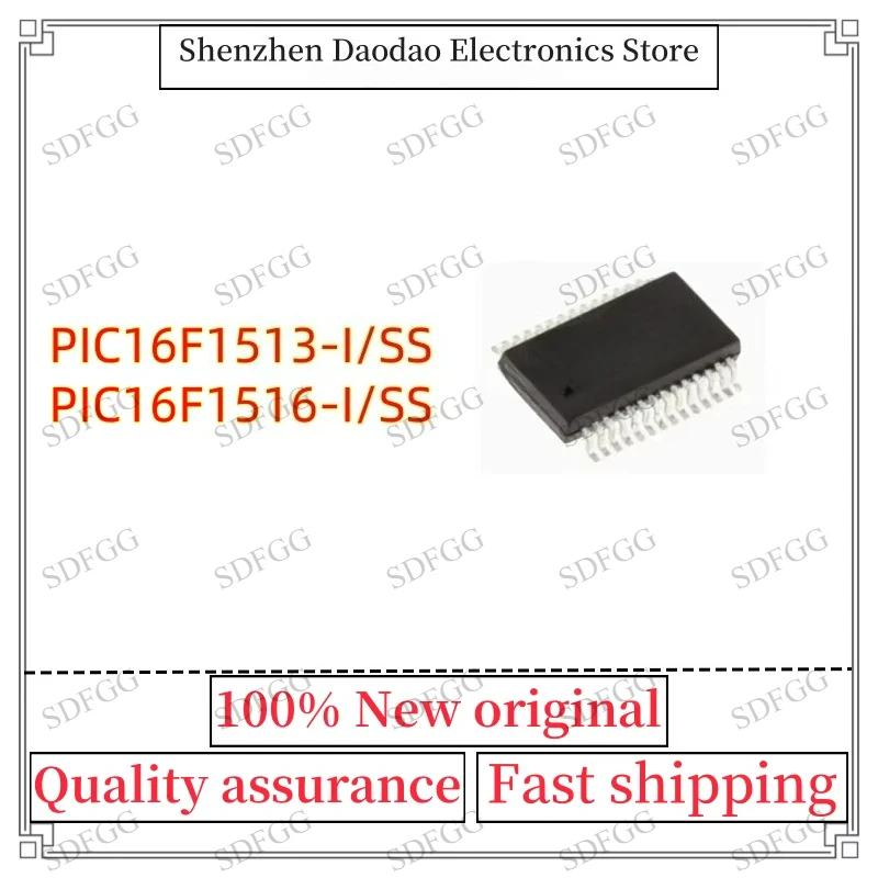 PIC16F1513-I/SS PIC16F1516 I SS SSOP-28 Microcontroller Chip IC New Original