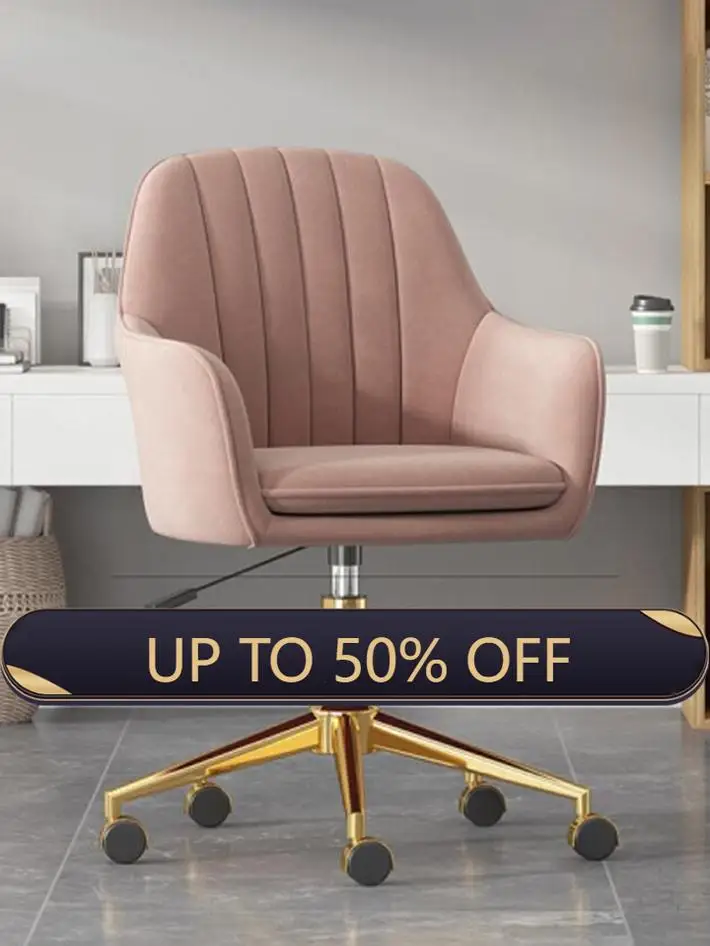 Bedroom Computer Chair Ergonomic Backrest Can Be Raised And Lowered Swivel Chair Bedroom Swivel Dressing Chair With Pillow