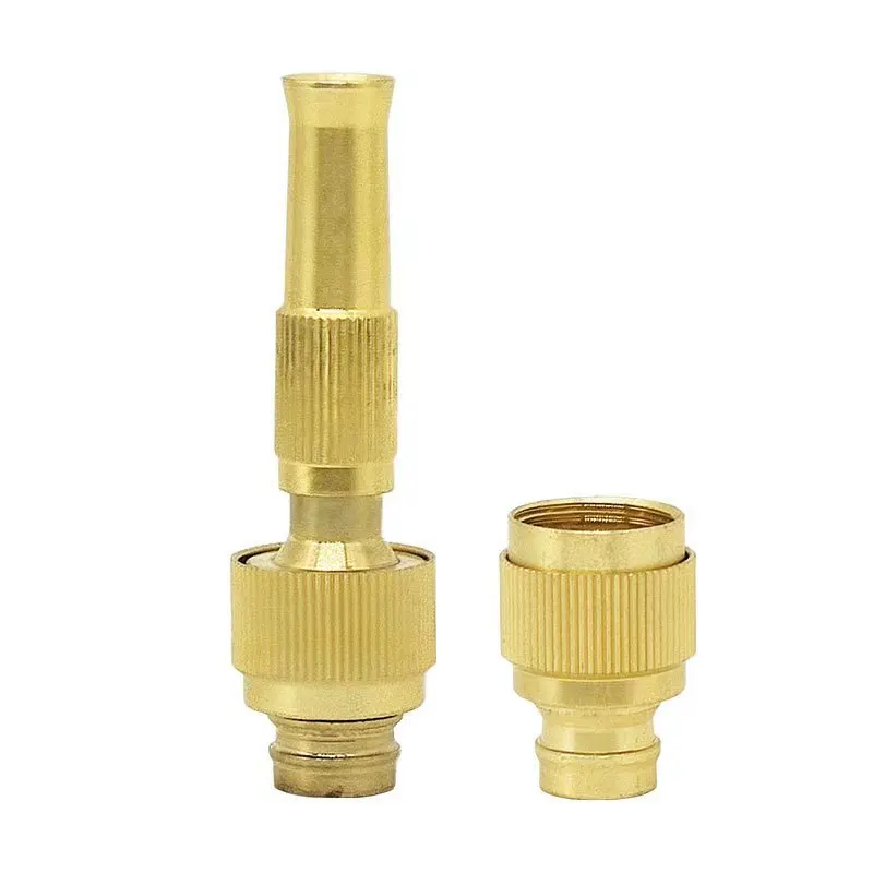 Garden Irrigation Gold Garden Hose Nozzle Efficient Car Cleaning Nozzle Pressure Connector For Garden Irrigation