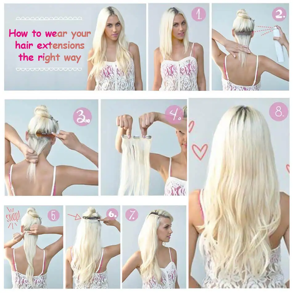 Synthetic Curly Clip In Hair Extensions 6PCS/Set Corn 22inch Long Clip On Hairpiece Corn Wavy Style For Women Girls Daily Party