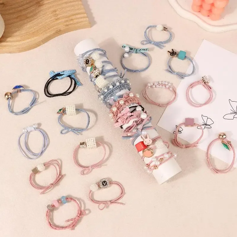 

Simple Hair Rope High Elasticity Hair Tie Rubber Bands Fashion Simple Hair Rings Net Red Advanced Feeling Korean Headbands