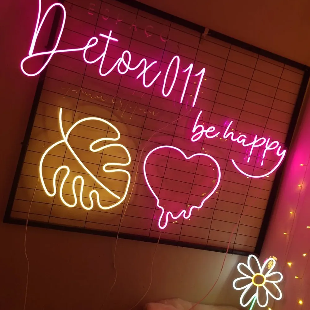 Customizable Logo Personalized Neon LED Light Sign for Wedding Party Birthday Shop Store Decor Creative LED Illumination