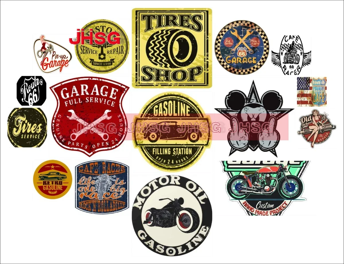 

Finest Retro Vintage Sticker Old School Badge Brand Car Sticker Decal for Motorcycle Off-road Laptop Helmet Trunk Accessories