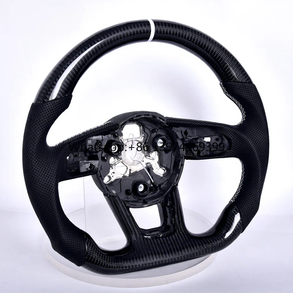 Carbon Fiber Steering Wheel Fit for Audi A4 B6 B7 Rs3 Rs4 S3 S4 B8 A5 R8 Sline A3 B8.5