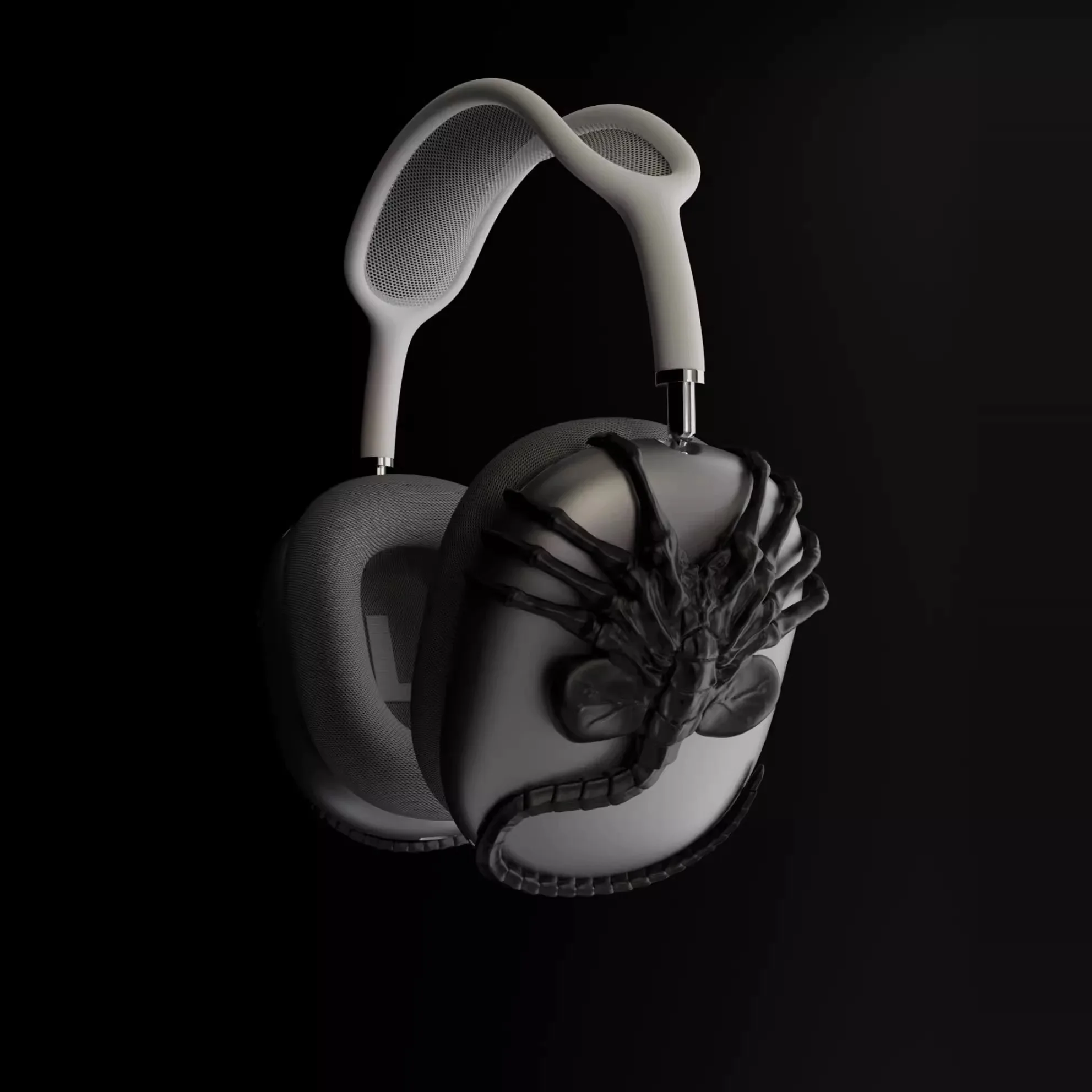 

Face-holding worm, suitable for AirPods Max1/2 generation universal, 3D printed headphone case, alien design
