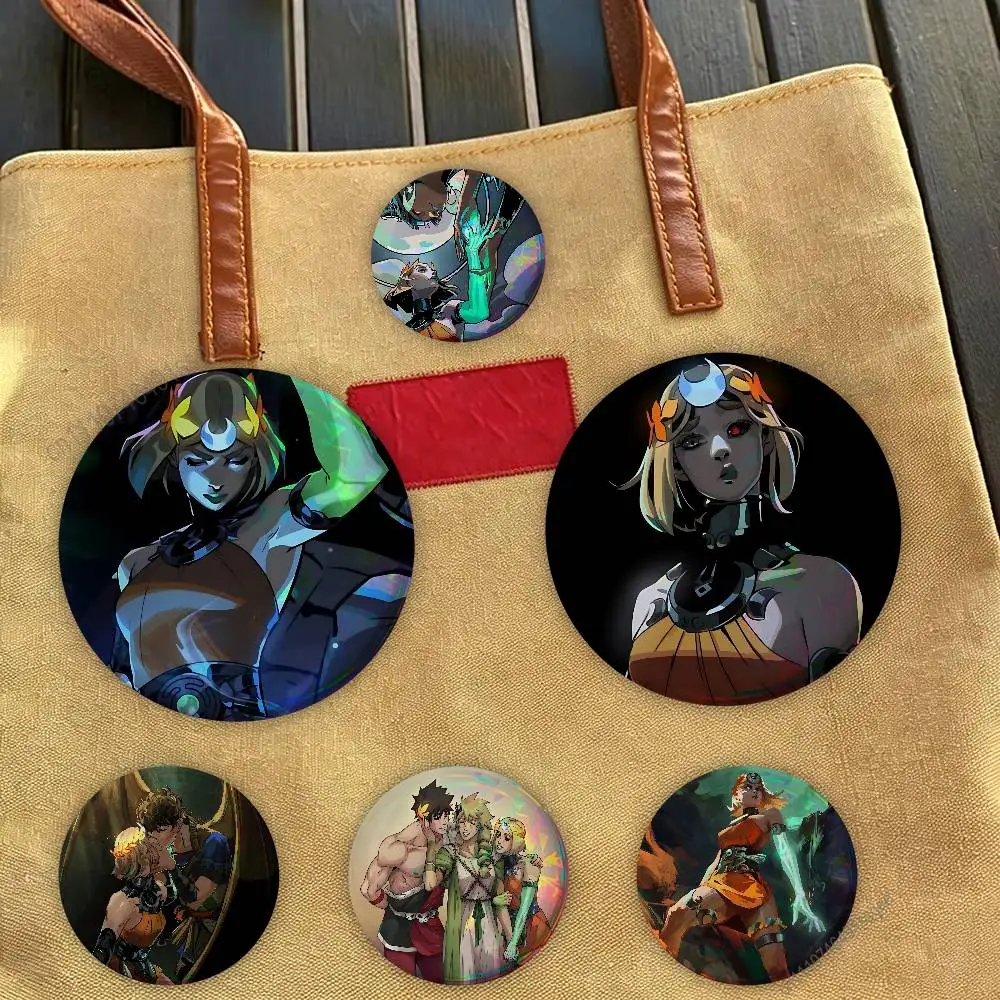 

Hot H-Hades 2 Game Badges Personalized Handmade Round Brooches Pins Accessory 25mm 75mm 44mm 58mm 32mm