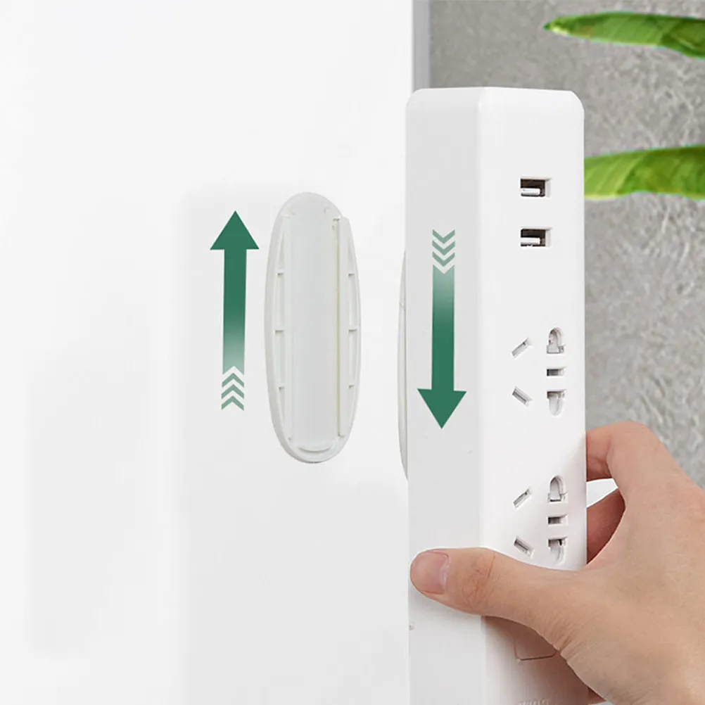 

Набор из 8 самоклеящихся держателей для удлинителей без сверления, органайзер для розеток, настенный держатель для удлинителей, органайзер для розеток на стену