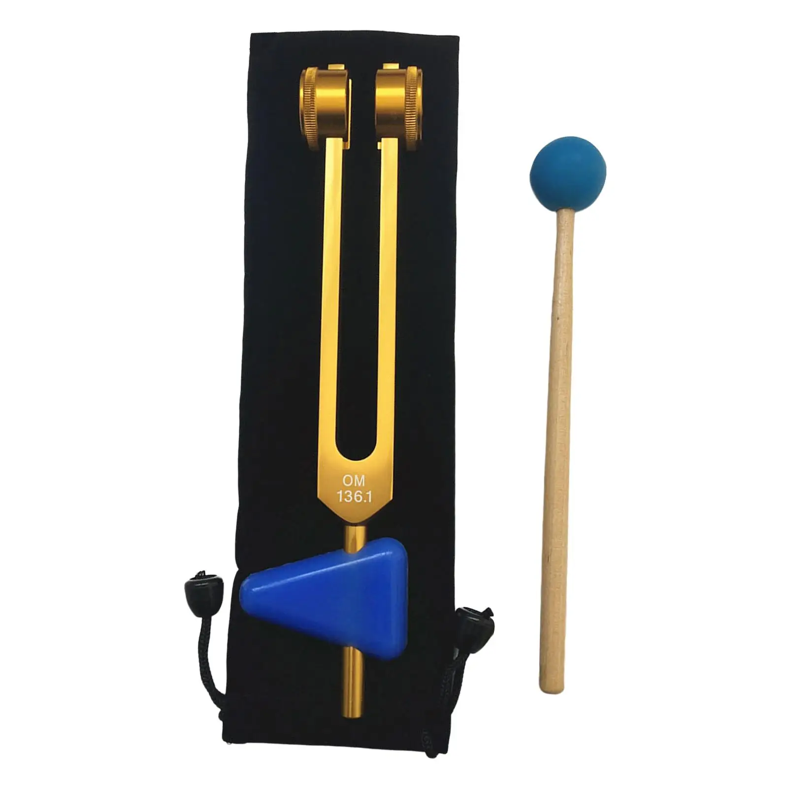 Healing Tuning Fork Set for Sound Therapy with Aluminum Alloy Forks and Wooden Striker for Travel and Daily Use