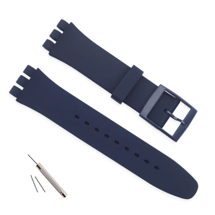 Silicone Watch Band for Swatch 17mm 19mm 20mm 16mm Colorful Rubber Strap Replacement Bracelet Men Women Accessories with Tool