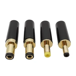 1Pcs 3.5 x 1.35mm/4.0 x 1.7mm/5.5 x 2.1mm/5.5 x 2.5mm Gold Plated DC Power Plug Connector DC Male Jack Adapter for Welding Line