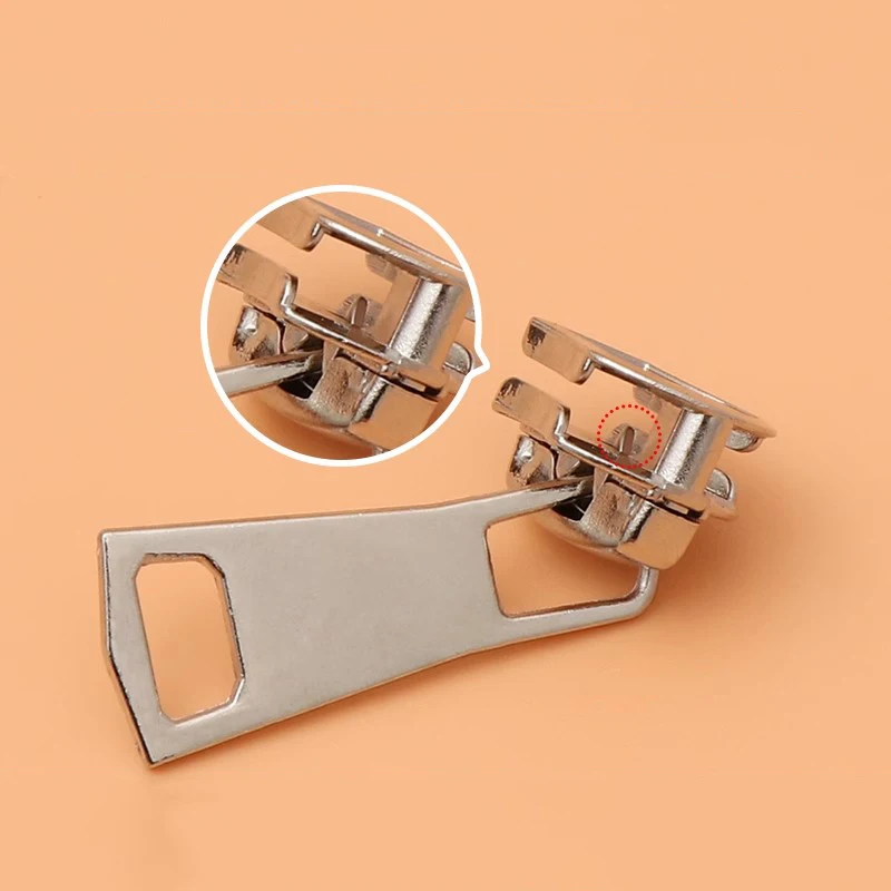 

5/10P 3# 5# 8# 15# Zipper Sliders for Metal Zip Down Jacket Large Size Repair Zippers Puller Head Closure Zips Pull Cursor Lock