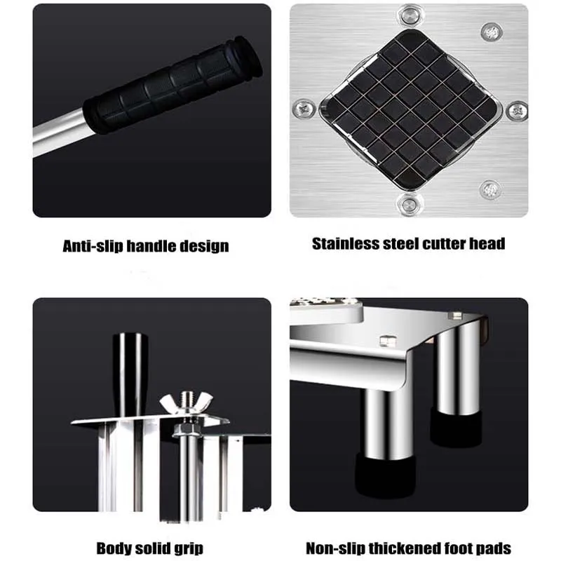 آلة قطع شرائط الخيار ذات الضغط اليدوي المنزلي آلة بثق البطاطس الحلوة الصغيرة