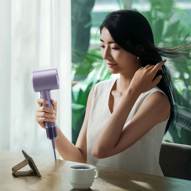 Mi-MIJIA H701 مجففات شعر أيون عالية السرعة ، مجففات شعر احترافية ، مجففات سريعة التجفيف ، لون سلبي ، 65 ، smartw Water ، markrp