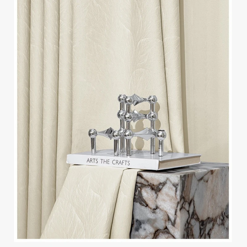 Custom Size Jacquard High Precision Light Luxury Simple High-end Chenille Luxury Curtains for Living Dining Room Bedroom