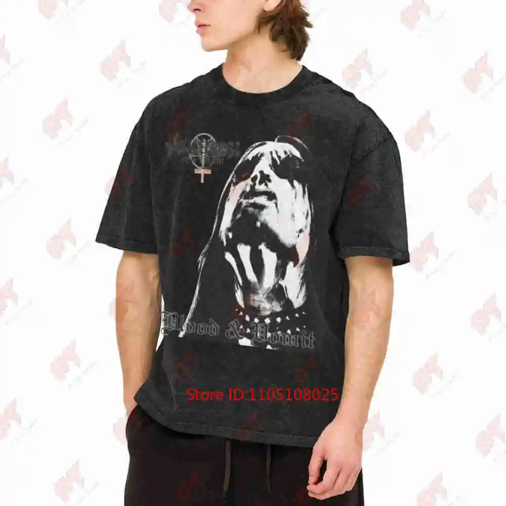 Nattefrost Blood And Vomit Chronique Vintage Washed Tee Pure Cotton T-Shirt