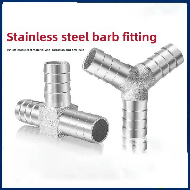 ss304-stainless-steel-hose-barb-y-t-type-barbed-fitting-3-way-adapter-shaped-union-home-brew-pipe-casting-tee-fitting-6mm-50mm